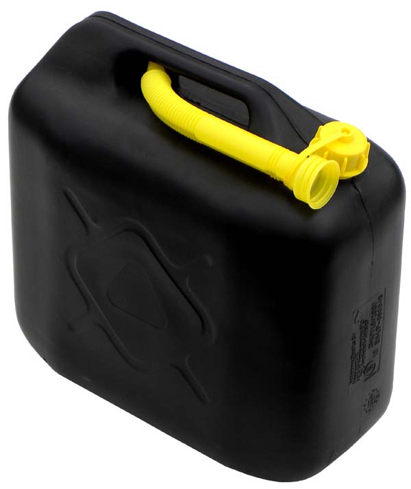 20Ltr Black Poly Fuel Container