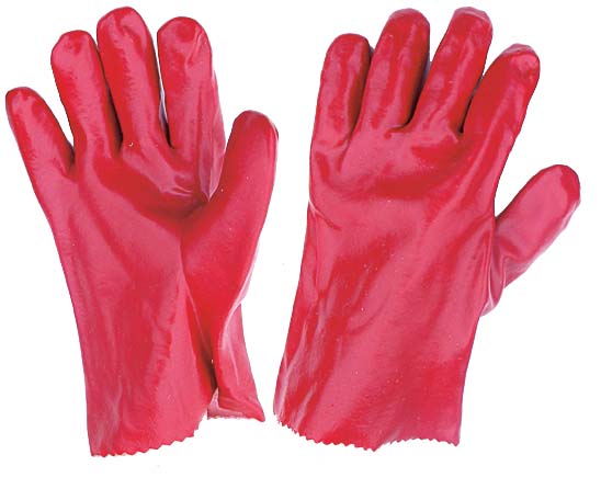 Red PVC Gloves 11