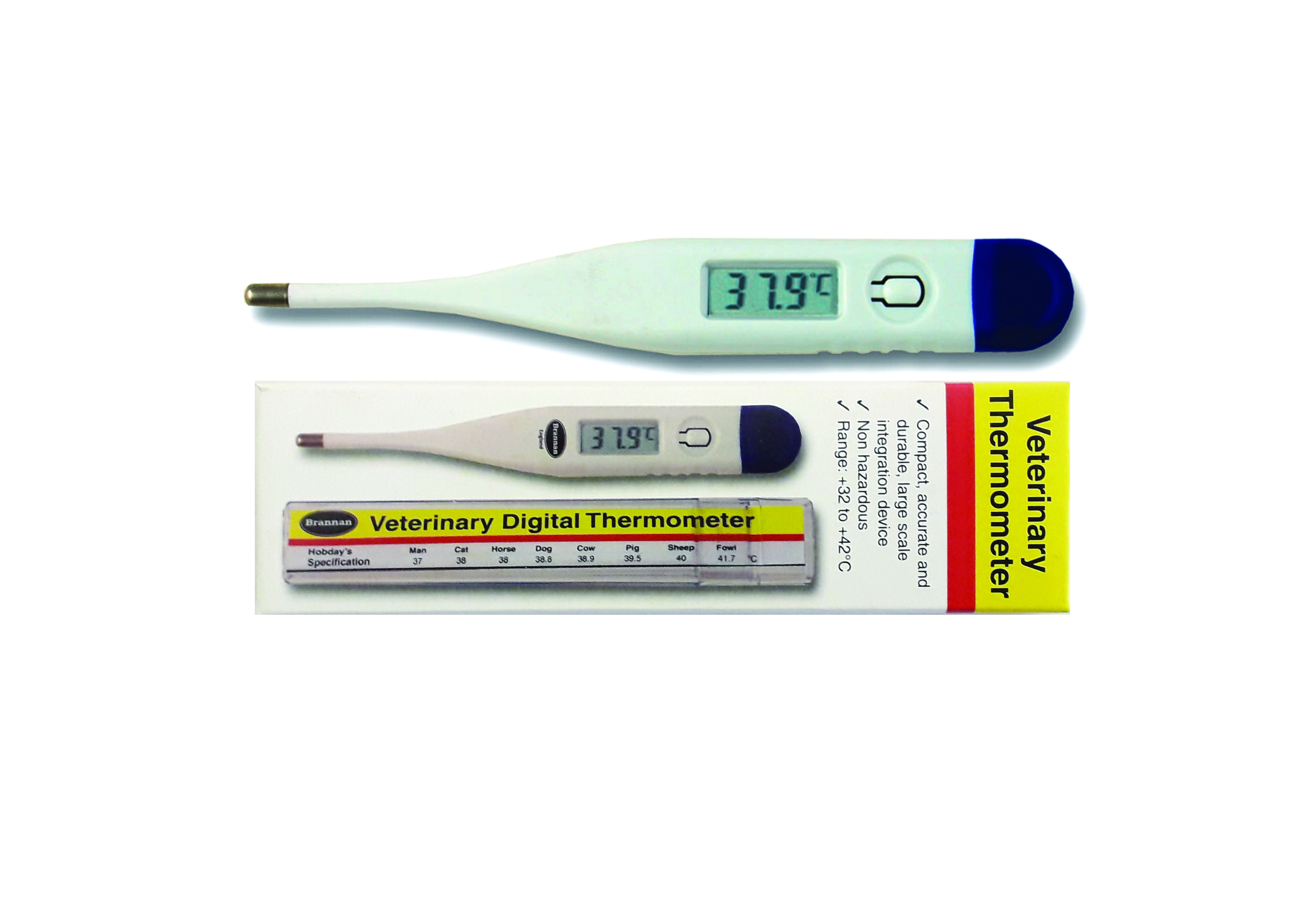 Veterinary Digital Thermometer Celcius and Fahrenheit