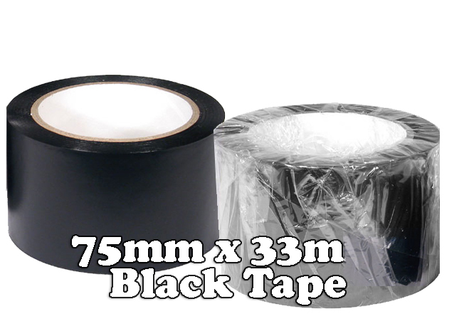 75mm x 33M Black Silage Tape