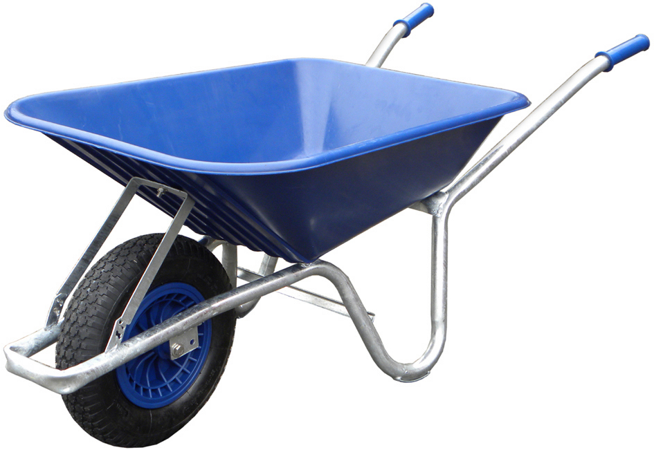 90 Litre Wheelbarrow BLUE Tray