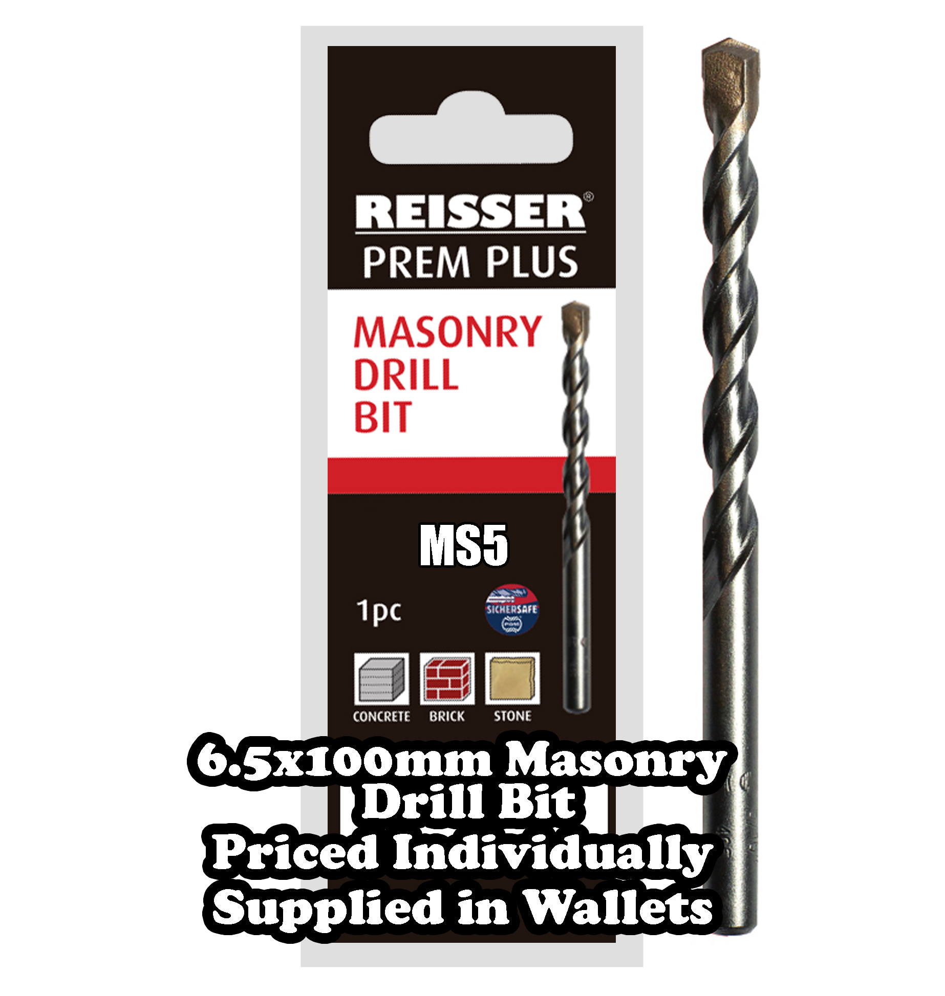 6.5mm x 100mm  Masonry Drill Bit