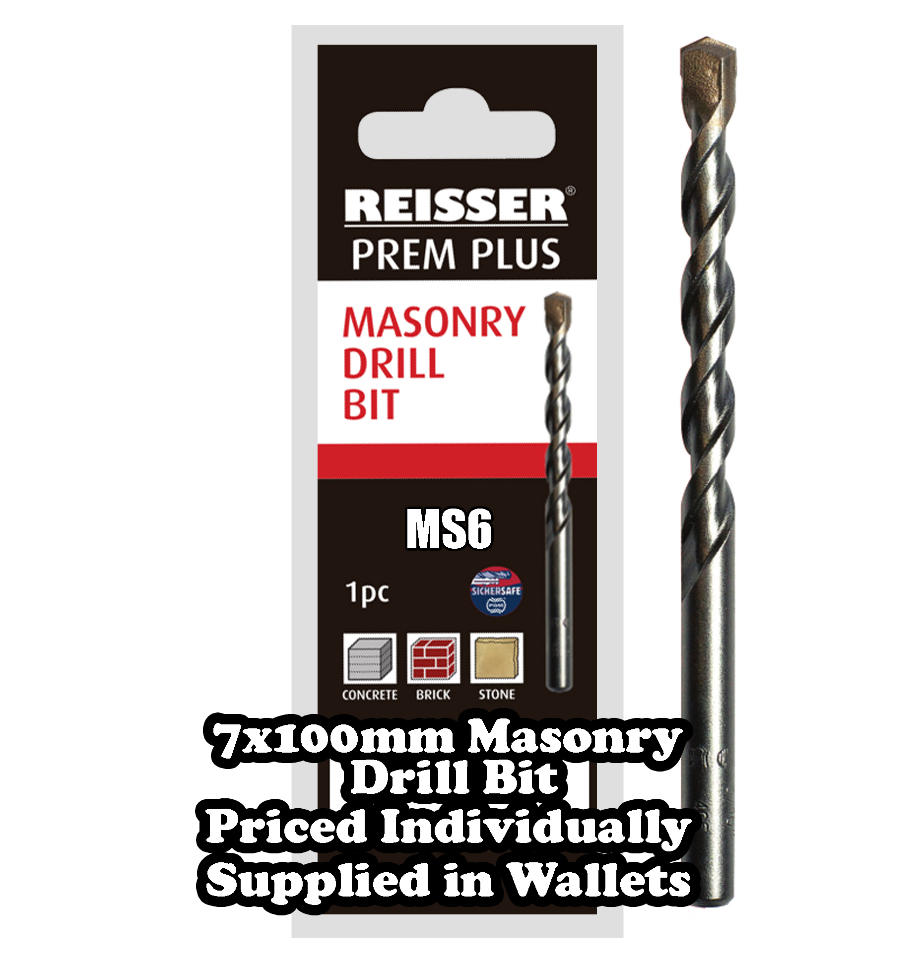 7.00mm x 100mm Masonry Drill Bit
