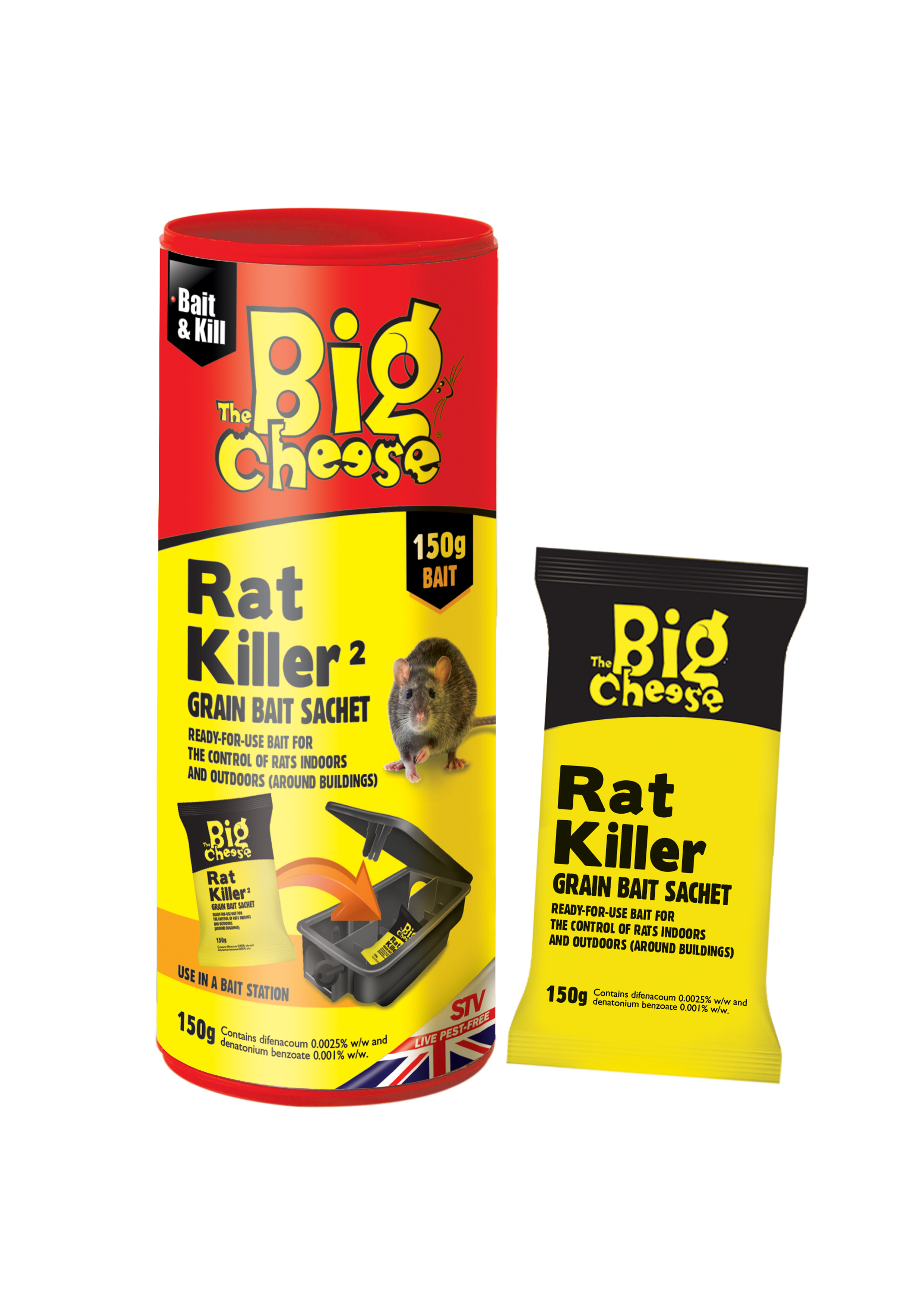  Rat Killer Grain Bait Satchet 1 x 150g