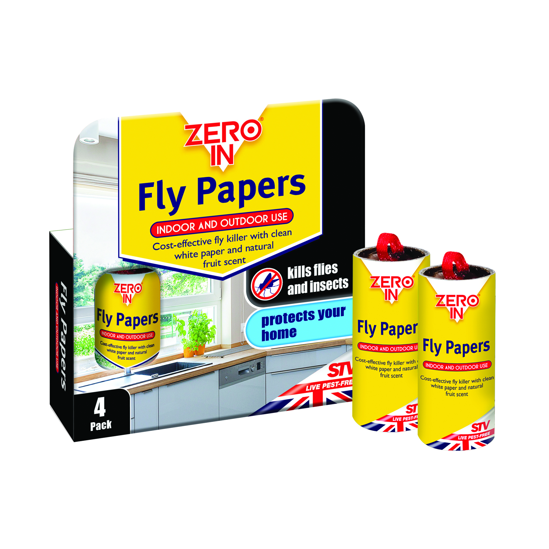 STV ZERO Fly Papers  24 x 4pk