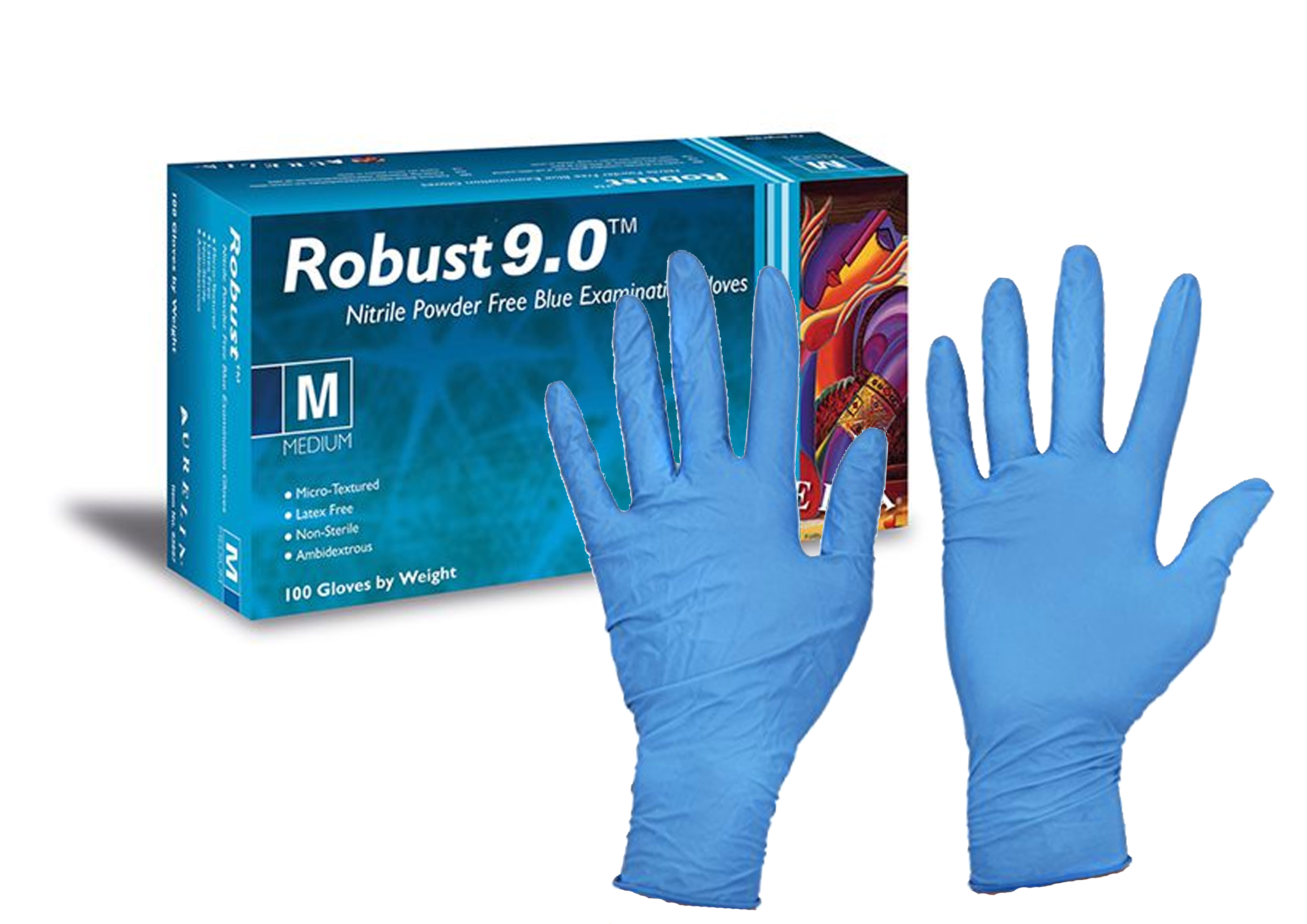 Robust LGE Disp Nitrile P/Free Gloves (100)