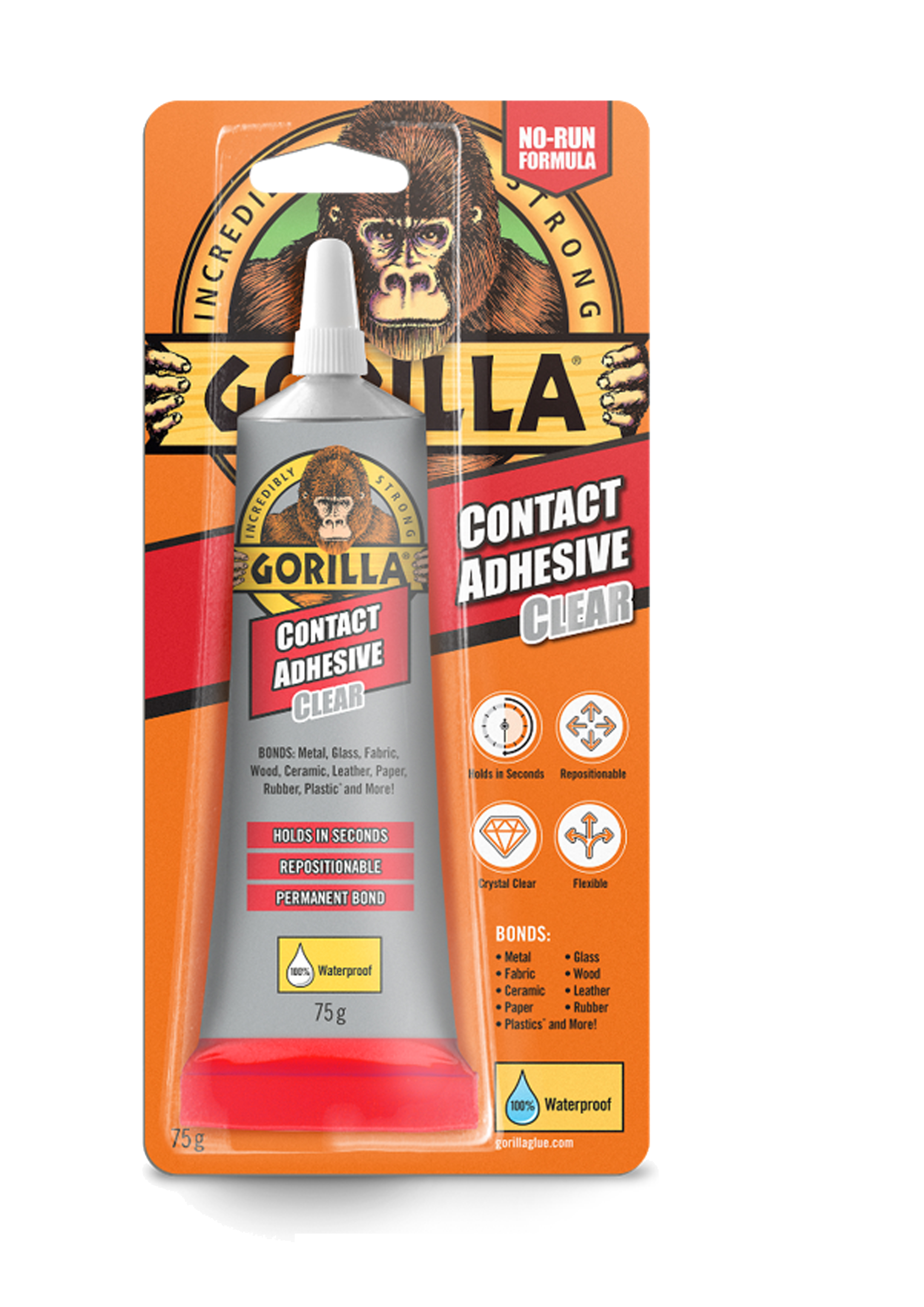Gorilla Contact Adhesive Clear 75g