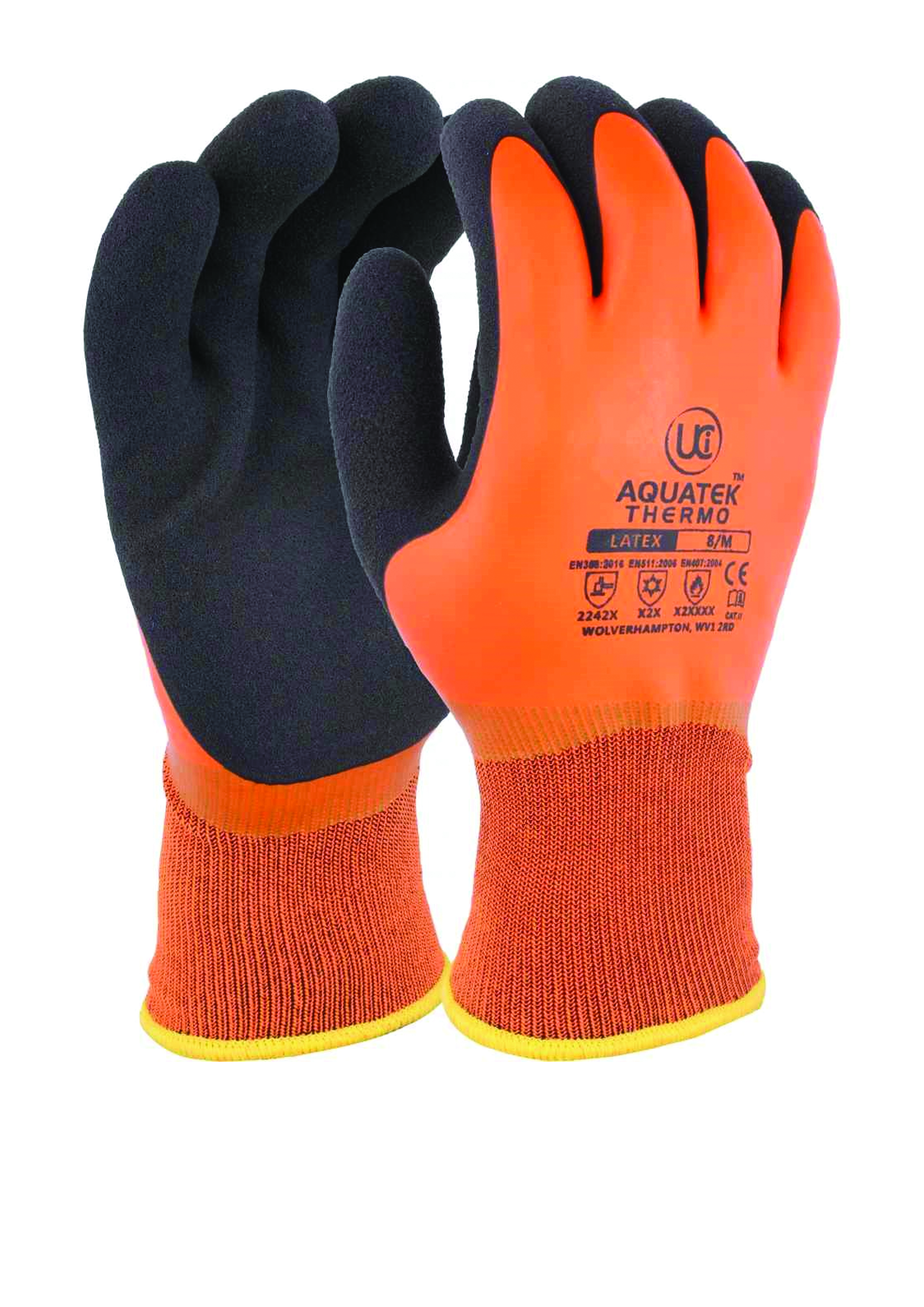 Aquatek Thermo Orange Glove Medium (8)