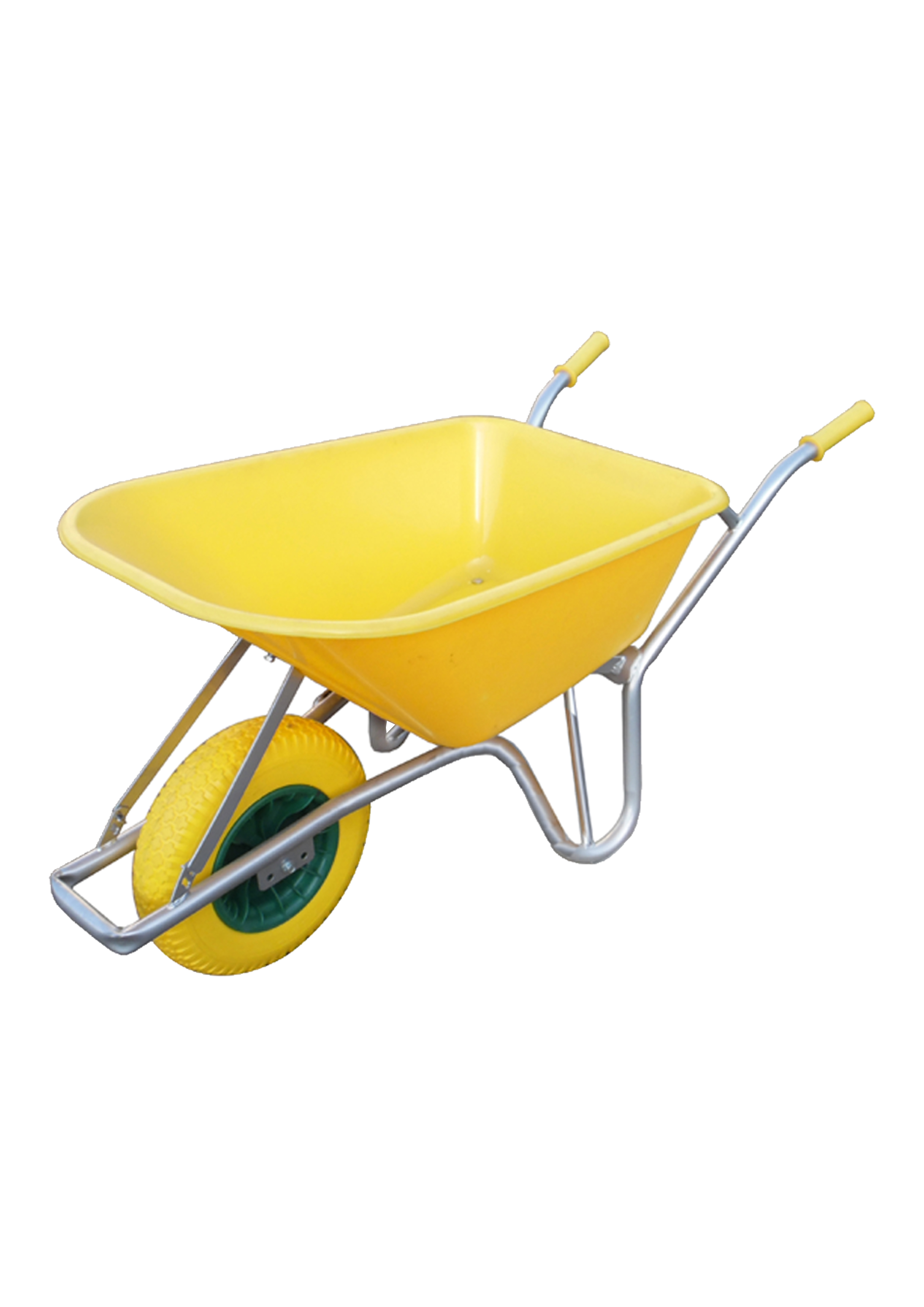 100 ltr Wheelbarrow Yellow HD Tray (RUN)