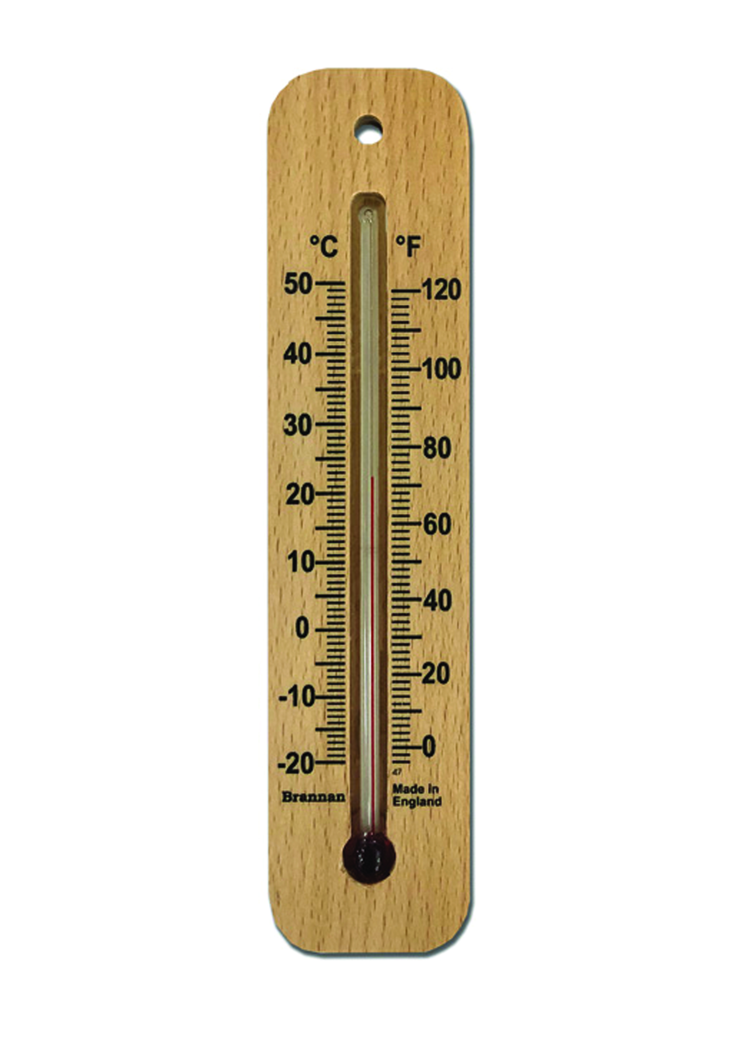 15cm Wooden Thermometer