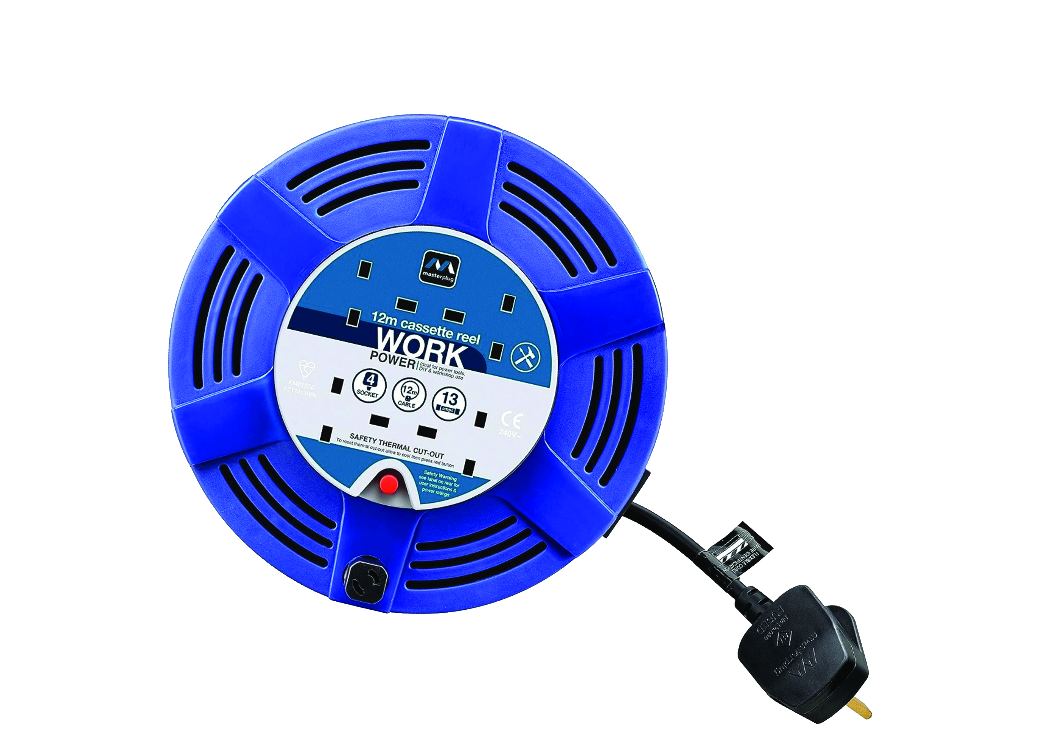 Cassette Cable Reel 12M Four Socket