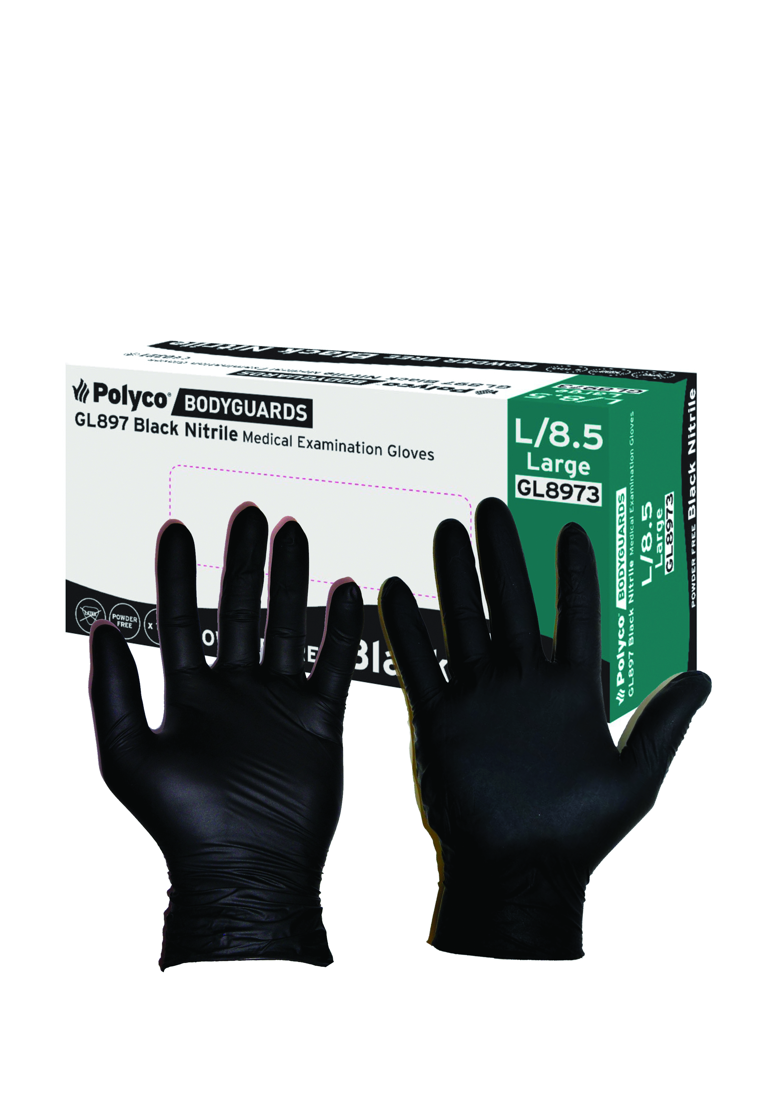 Bodyguard Black Nitrile Glove SMALL (Pk 100)