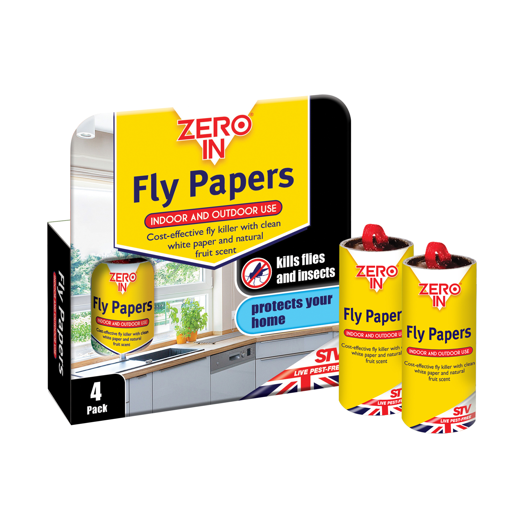 STV ZERO Fly Papers pk4 SINGLE