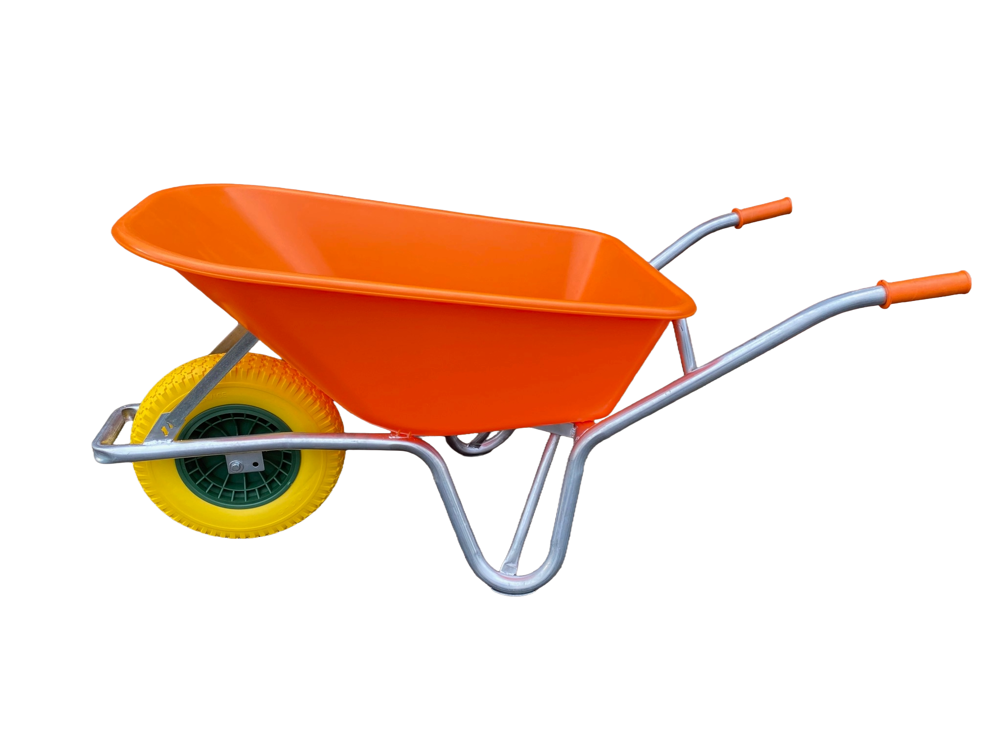 100 ltr Wheelbarrow Orange  HD Tray c/w WBW Wheels