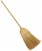 Corn Broom, c/w Handle