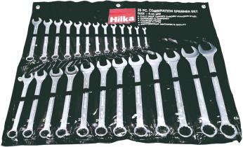 25 Pc Metric Chrome Spanner Set