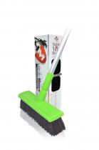 30cm Lime Green Platform Broom c/w Alloy Handle