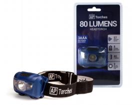 80 Lumens Tri-Mode Head Torch