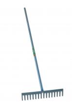 Tarmac Rake 16 Square Tooth Metal Handle