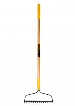 Bow Rake Long Wooden Handle