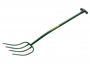 Bulldog 4 Tined Metal T Handle Manure Fork