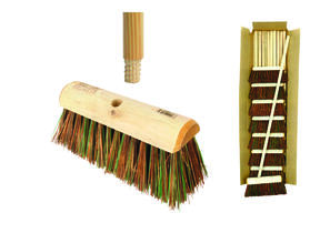 SINGLE Sherbro/Poly Mix Broom c/w Hdl