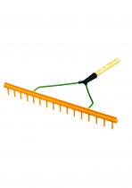 Plastic Bunker Rake Short Teeth c/w Handle