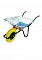 AB85 Galv Wheelbarrow Weekender c/w Flat Proof Wheels