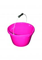 10ltr Shallow Plastic Bucket PINK