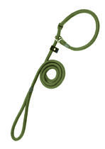 Double Stop Braid Soft Grip Slip Halter/Lead with Leather Stop 1.5M x 8mm