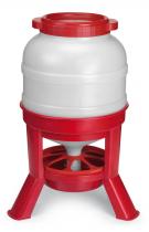 30ltr Feeder Red & White c/w Legs