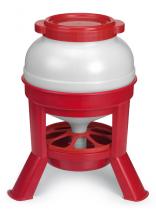 20ltr Feeder Red & White c/w Legs